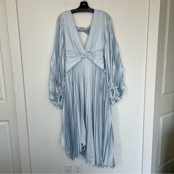Acler Palms Dress in Sky Blue - Picture 7 of 16